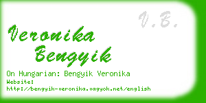 veronika bengyik business card